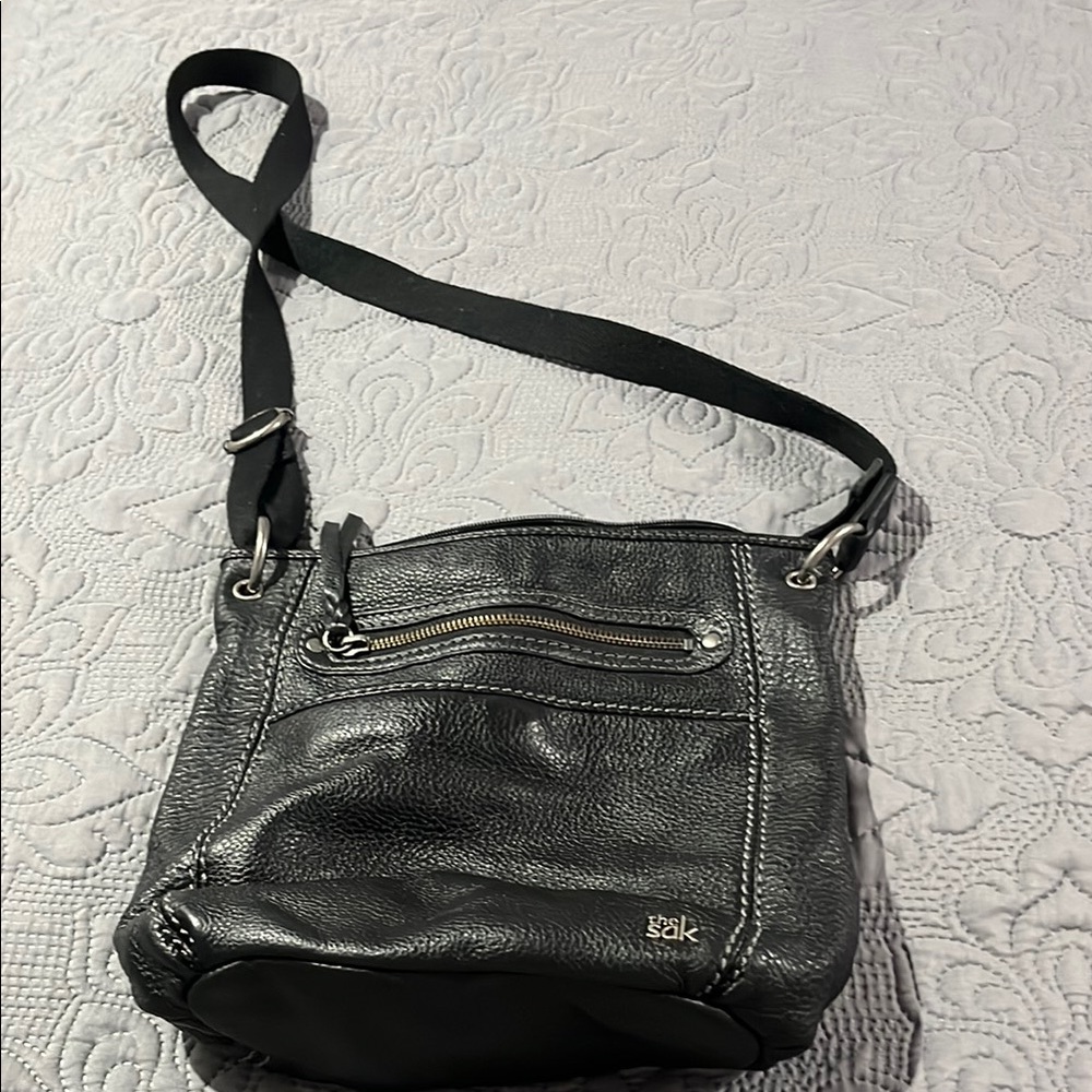 The Sak Black Textured Crossbody Bag